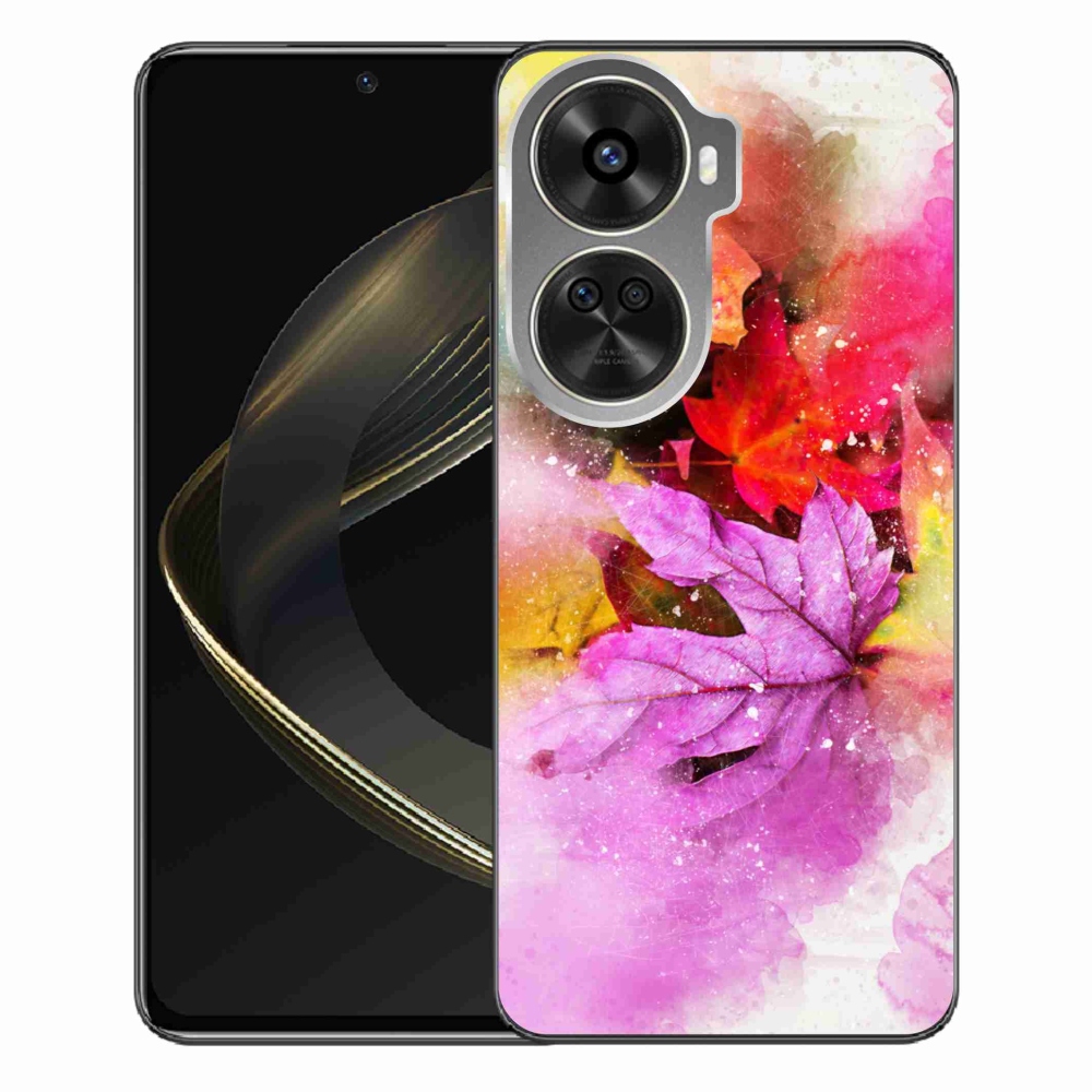 Gél borítás mmCase a Huawei Nova 12 SE-hez - színes levelek