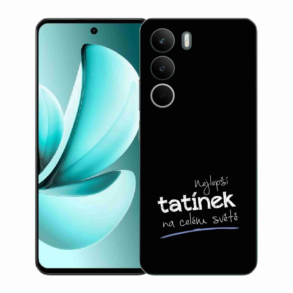 Gél borító mmCase a Realme C71-en - legjobb apuci 4 fekete háttérrel