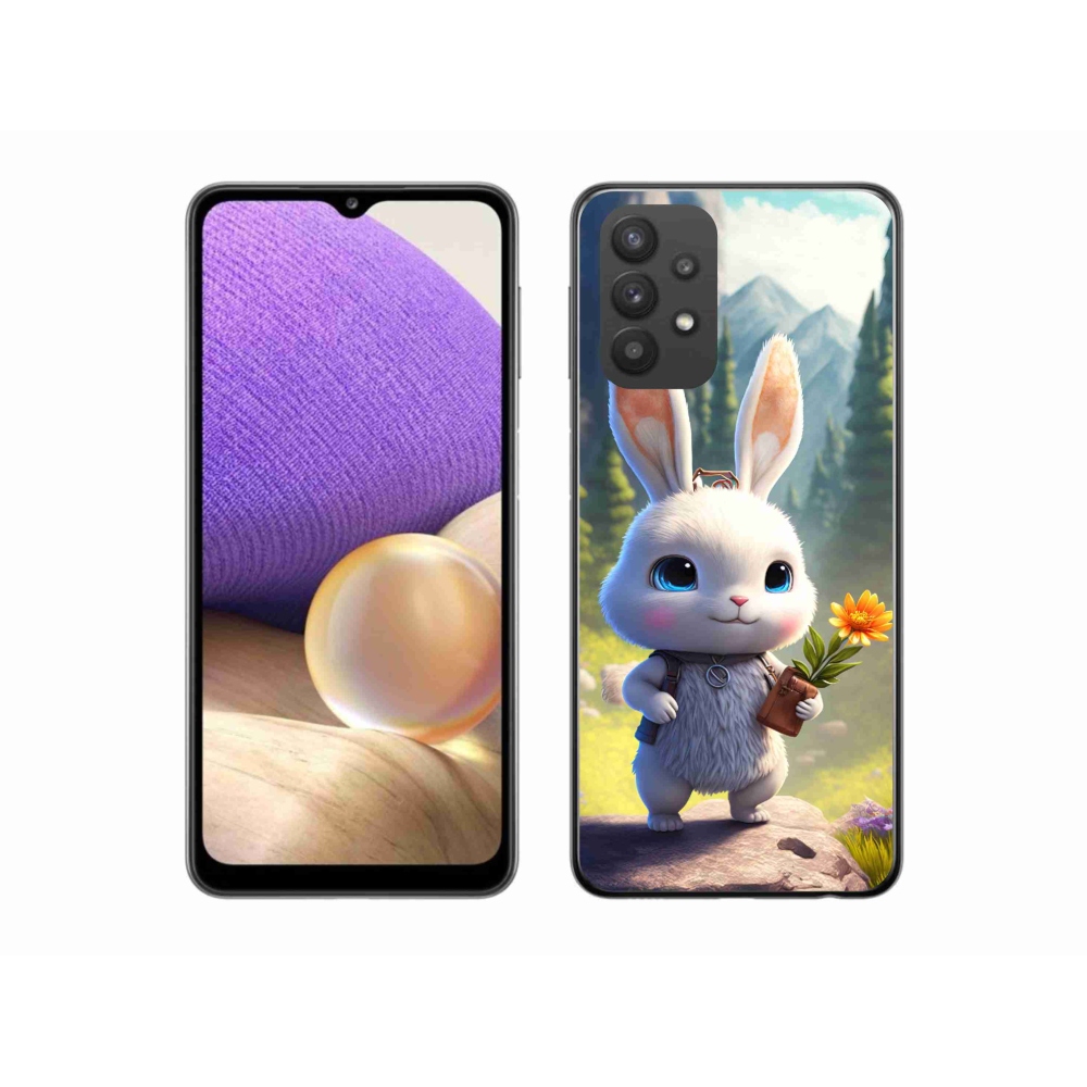 Gél védőhuzat mmCase Samsung Galaxy A32 5G - aranyos nyuszi