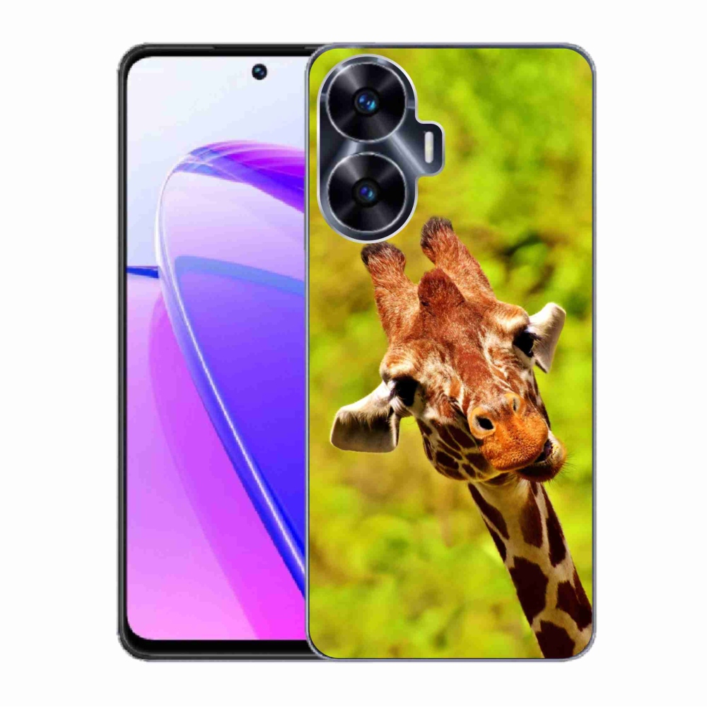 Gél borítás mmCase a Realme C55 készülékhez - zsiráf