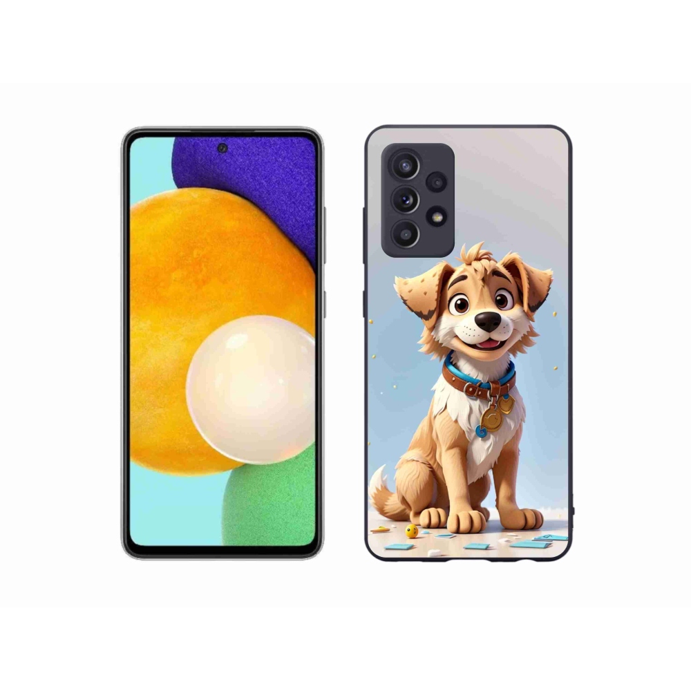 Zselés borítás mmCase Samsung Galaxy A52s 5G - rajzfilm kiskutya számára