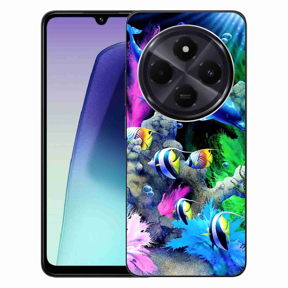 Gél tok mmCase a Xiaomi Redmi 14C/Poco C75-hez - tengeri világ