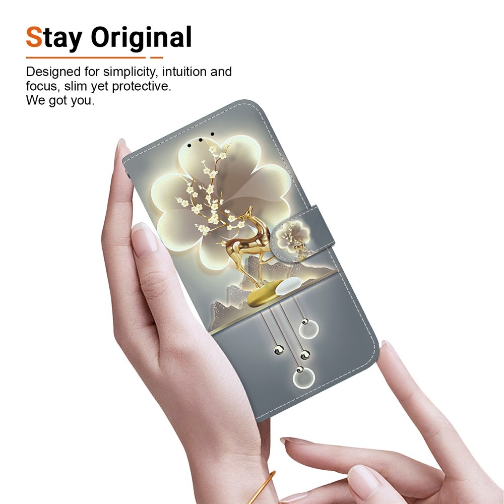 Sokoldalú könyvtáska Xiaomi Redmi 15 4G (171mm) - szarvas sika