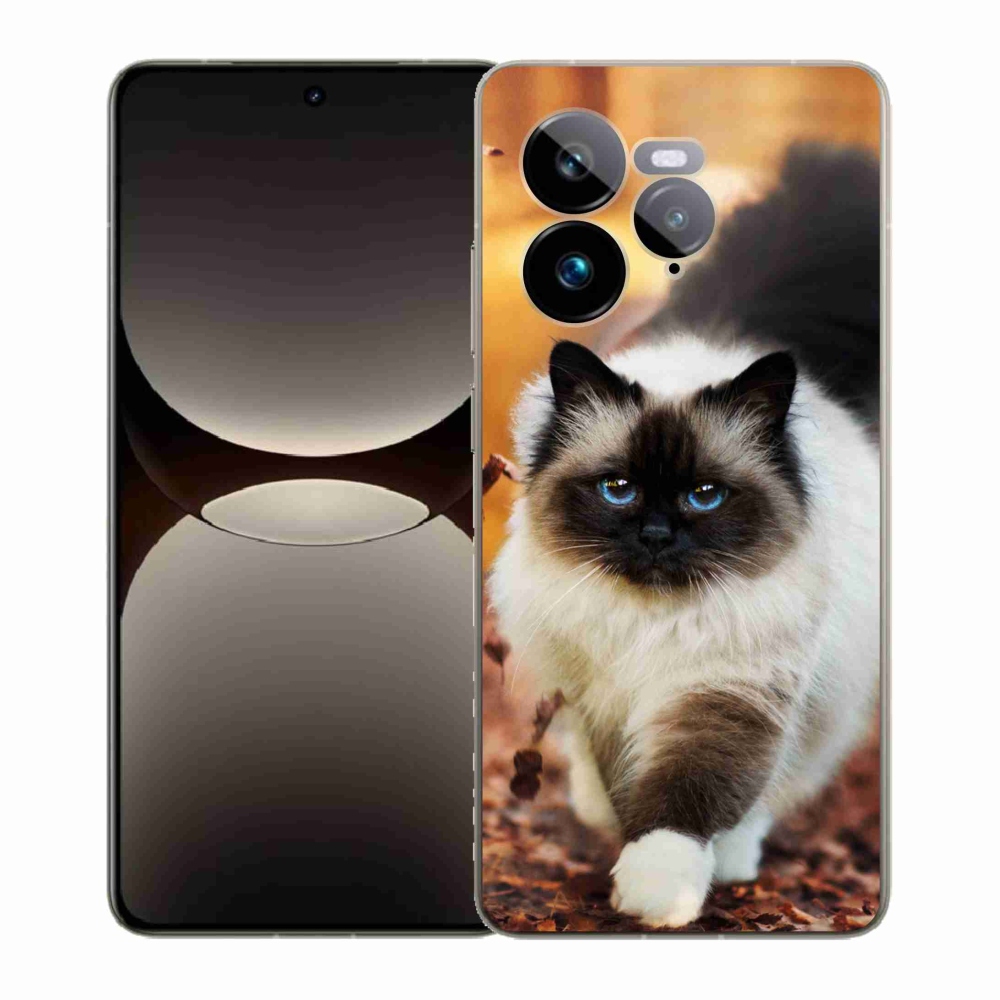 Zselés borítás mmCase a Realme GT 7 Pro 5G számára - macska