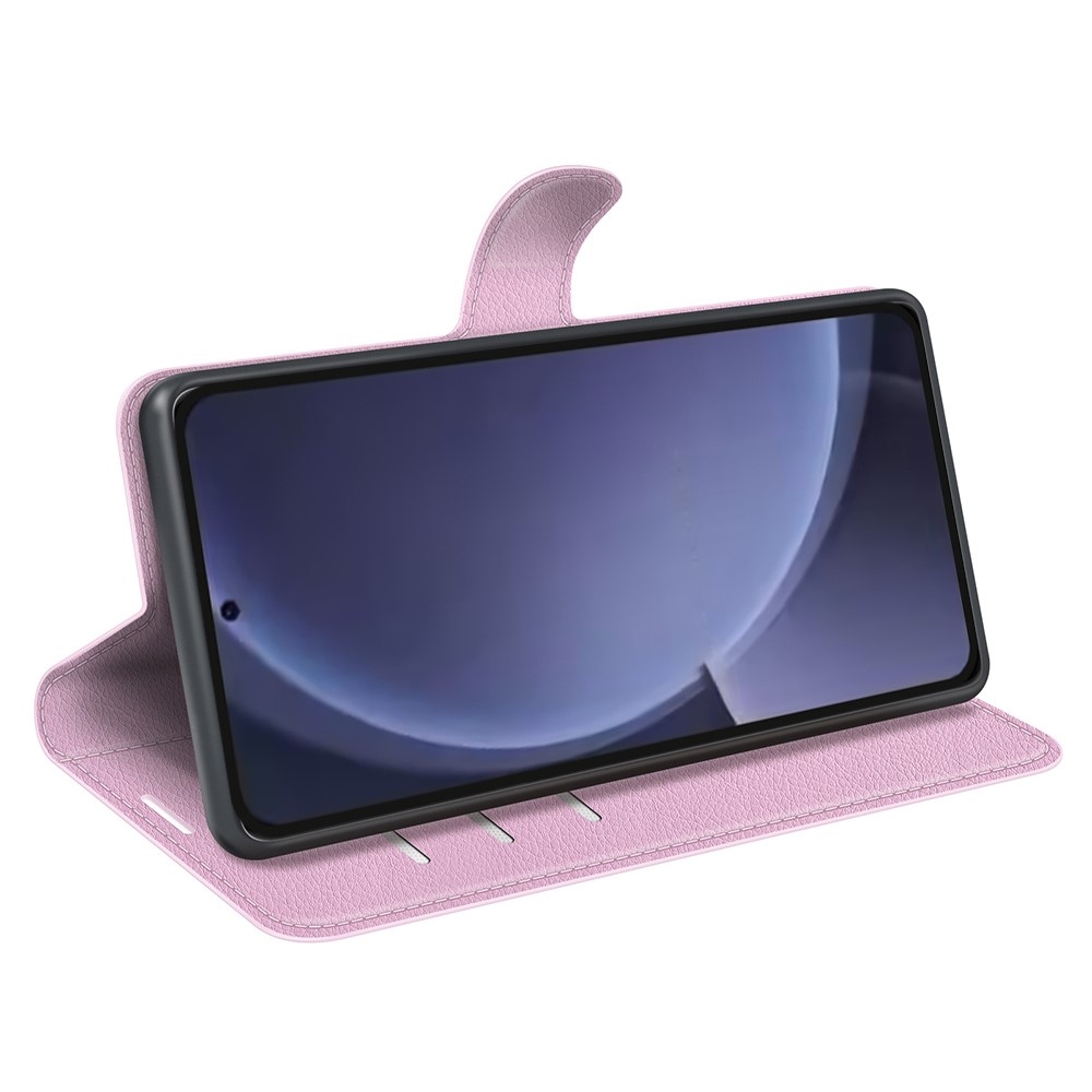 Litchi könyv tok Samsung Galaxy S25+ készülékhez - rózsaszín