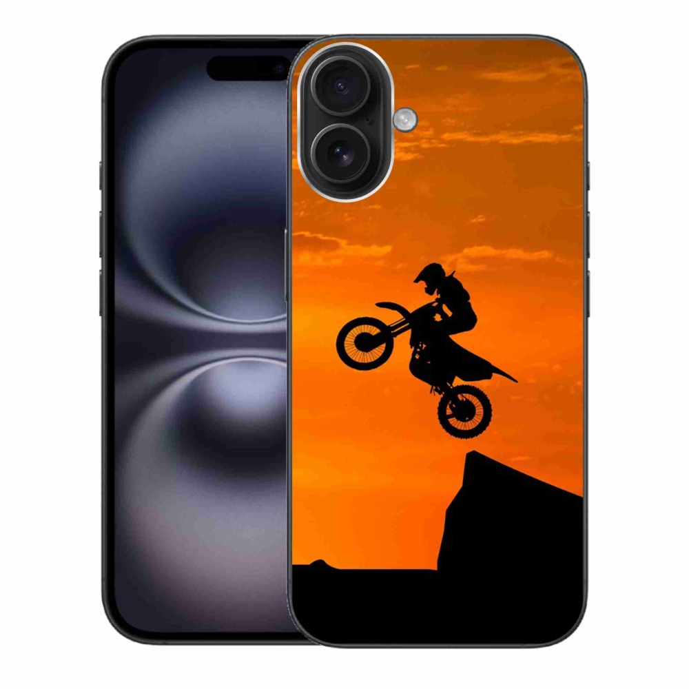 Zselés borítás mmCase iPhone 16 Plus készülékhez - motocross