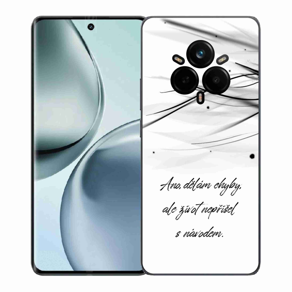 Gél borítás mmCase a Realme 14 Pro 5G-n - idézem a fehér hátteret