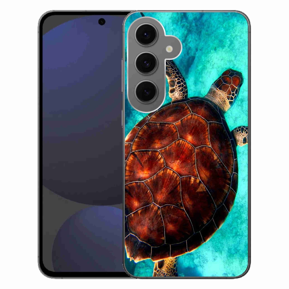 Gél védőhuzat mmCase Samsung Galaxy S24 FE készülékhez - teknősbéka