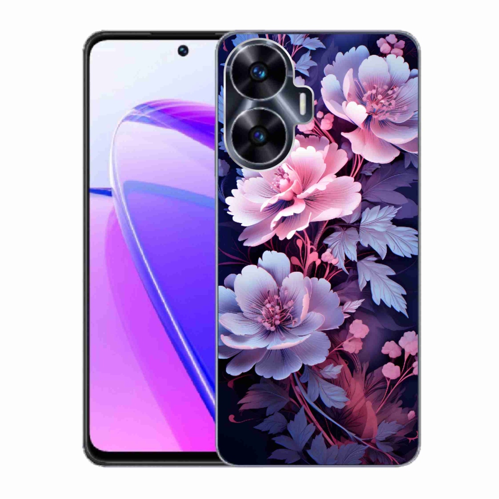 Gél borító mmCase a Realme C55 készülékhez - virágok 11