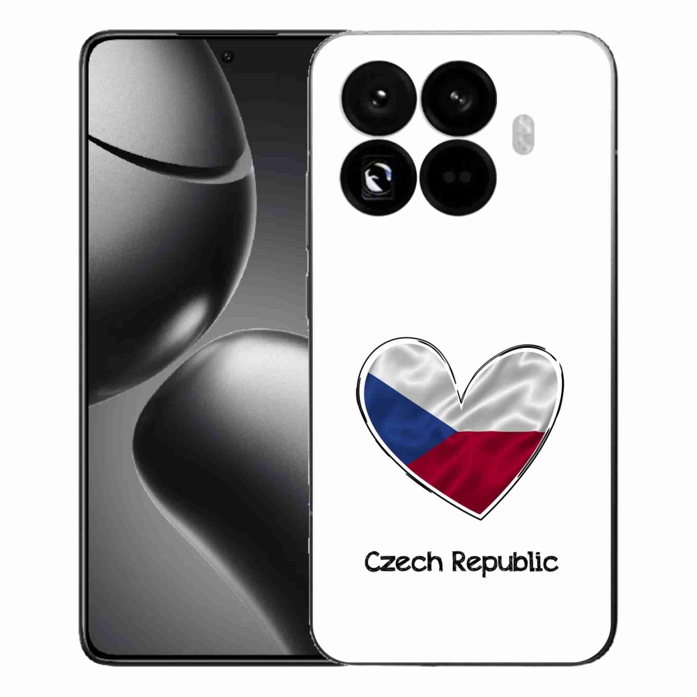 Gél borítás mmCase a Xiaomi 15T Pro számára - zászló szív fehér háttérrel