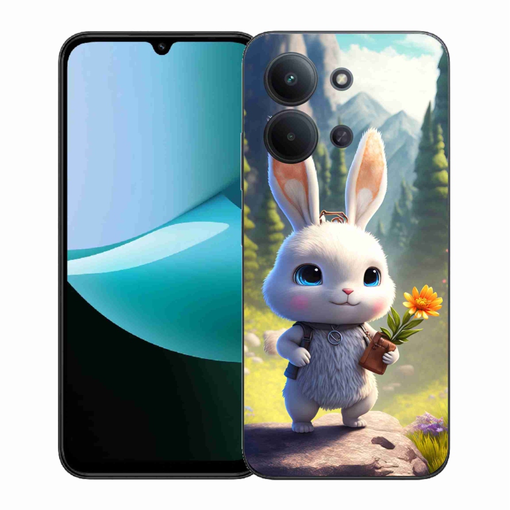 Gél borítás mmCase a Xiaomi Redmi 15C 4G (171mm)/Poco C85 4G (171mm) - aranyos nyuszi számára