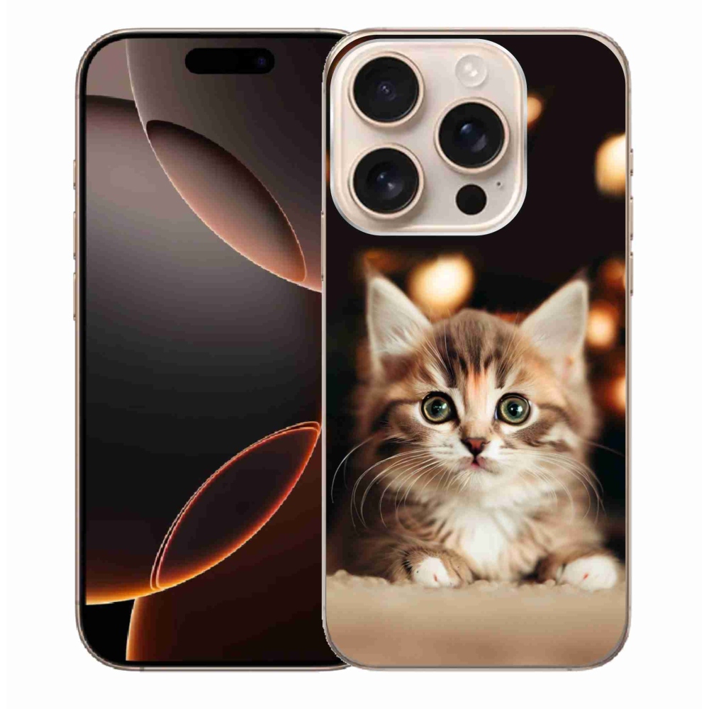 Gél borítás mmCase iPhone 16 Pro Max készülékhez - aranyos cica 2