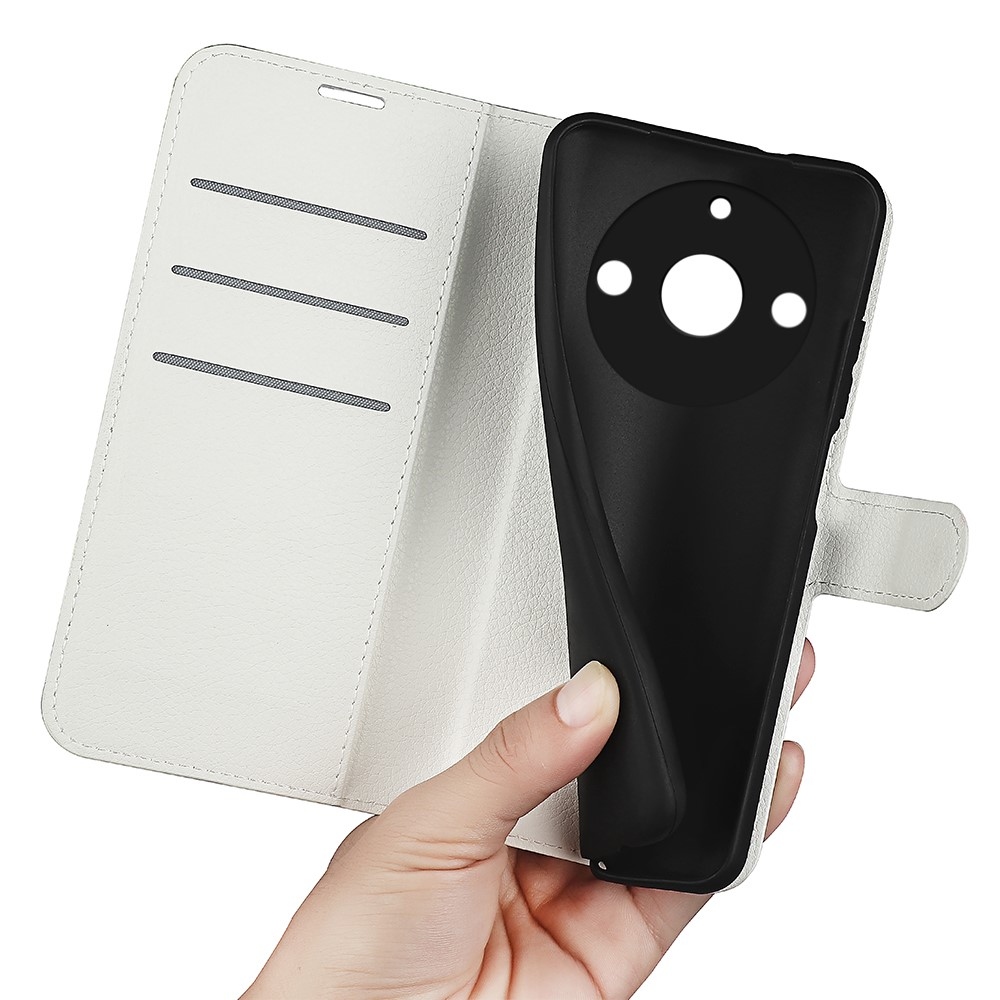 Litchi könyvtáska a Realme 11 Pro 5G/11 Pro+ 5G modellhez - fehér