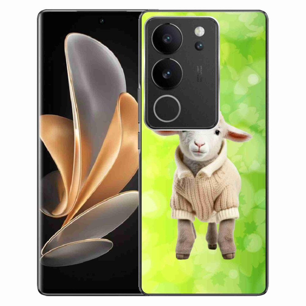 Zselés borítás mmCase a Vivo V29 5G-hez - bárány pulóverben