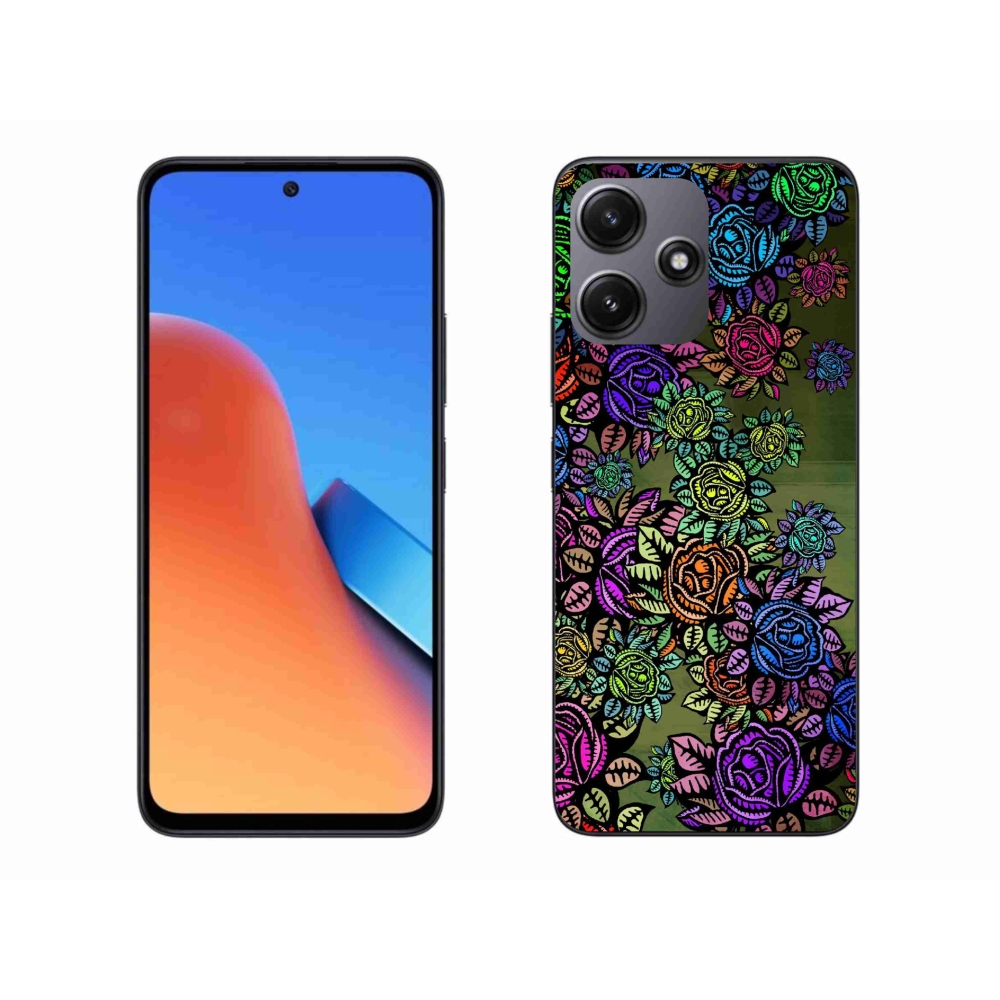 Gél borító mmCase a Xiaomi Redmi 12 5G számára - virágok 6