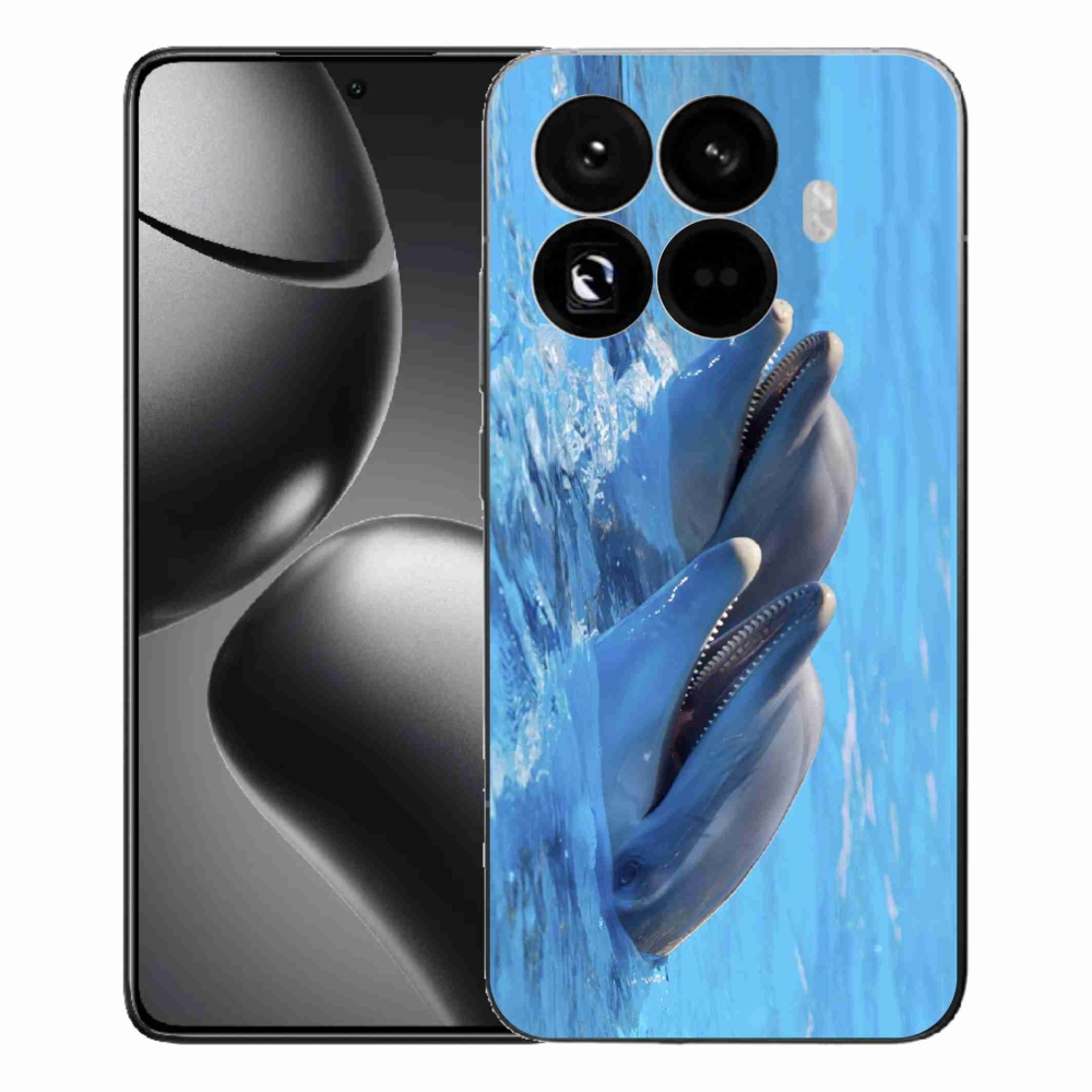 Gél borítás mmCase a Xiaomi 15T Pro számára - delfinek