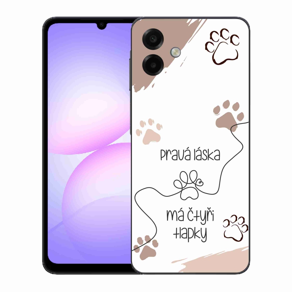 Gél borítás mmCase Samsung Galaxy A07 4G - kutya motívum 1 fehér háttér