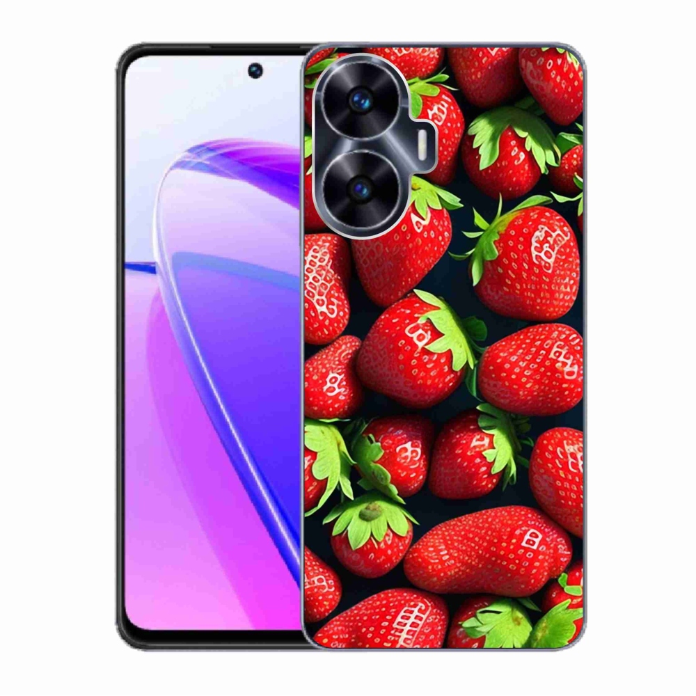 Zselés borítás mmCase a Realme C55 készülékhez - eper