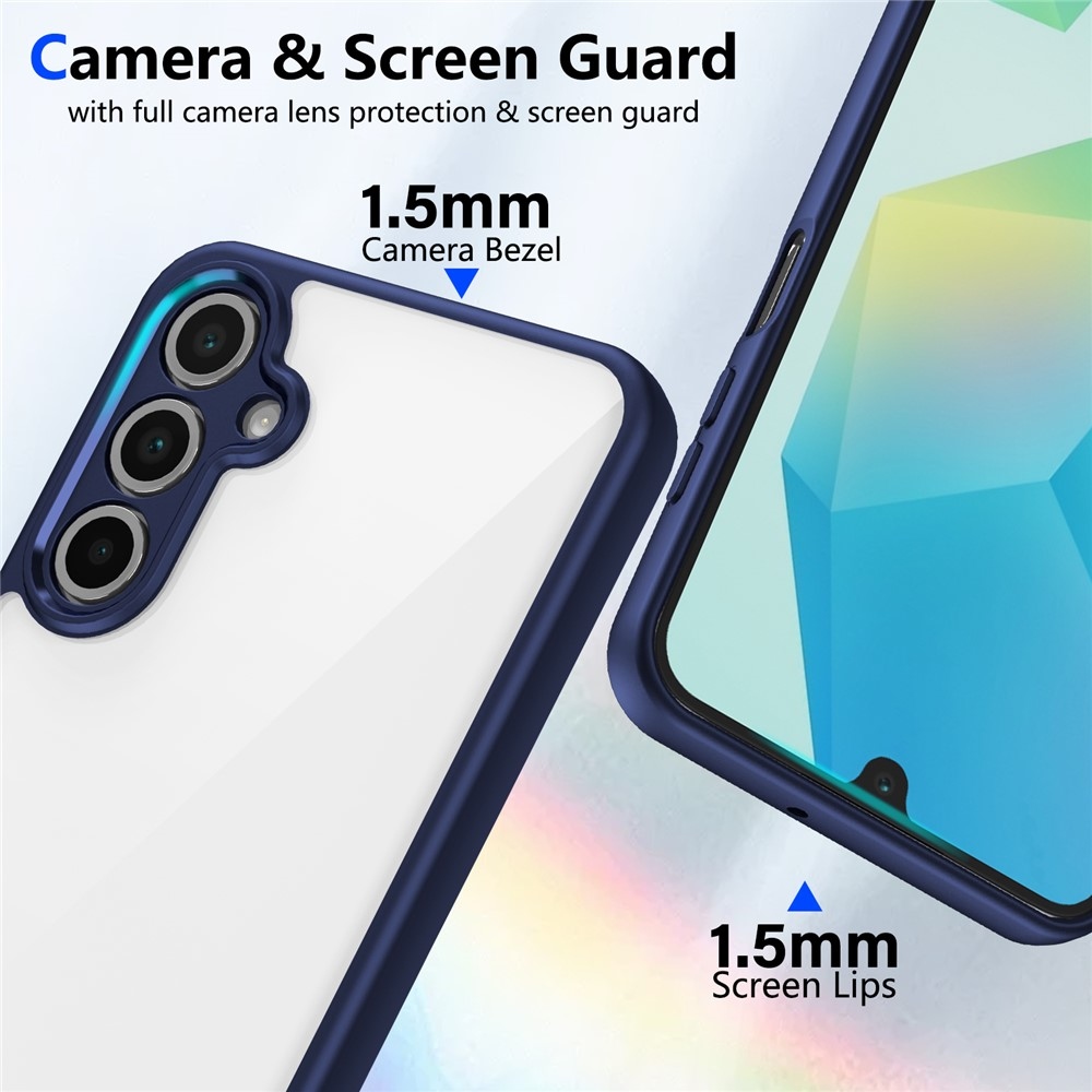 Zselés hátlapi tok kemény hátlappal Samsung Galaxy A17 4G/5G - kék