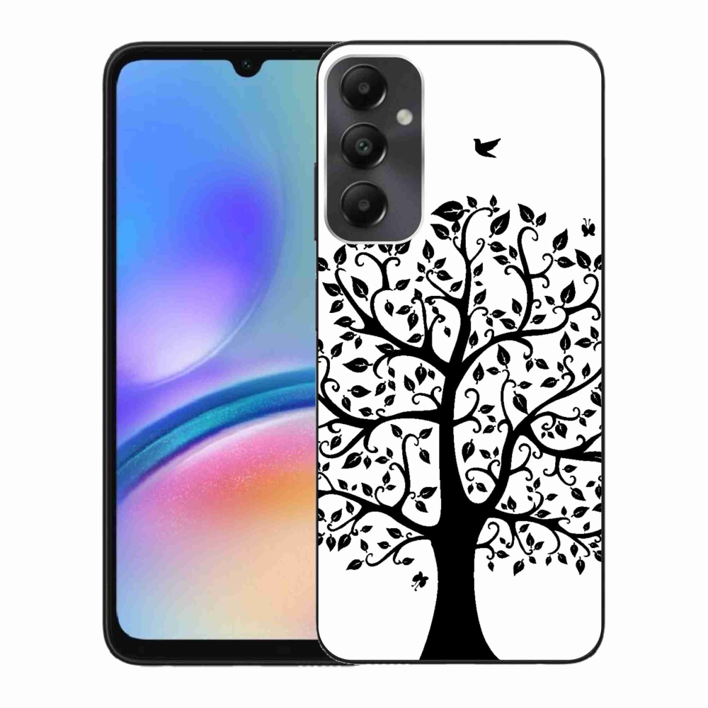 Zselés borítás mmCase Samsung Galaxy A05s készülékhez - fekete-fehér fa