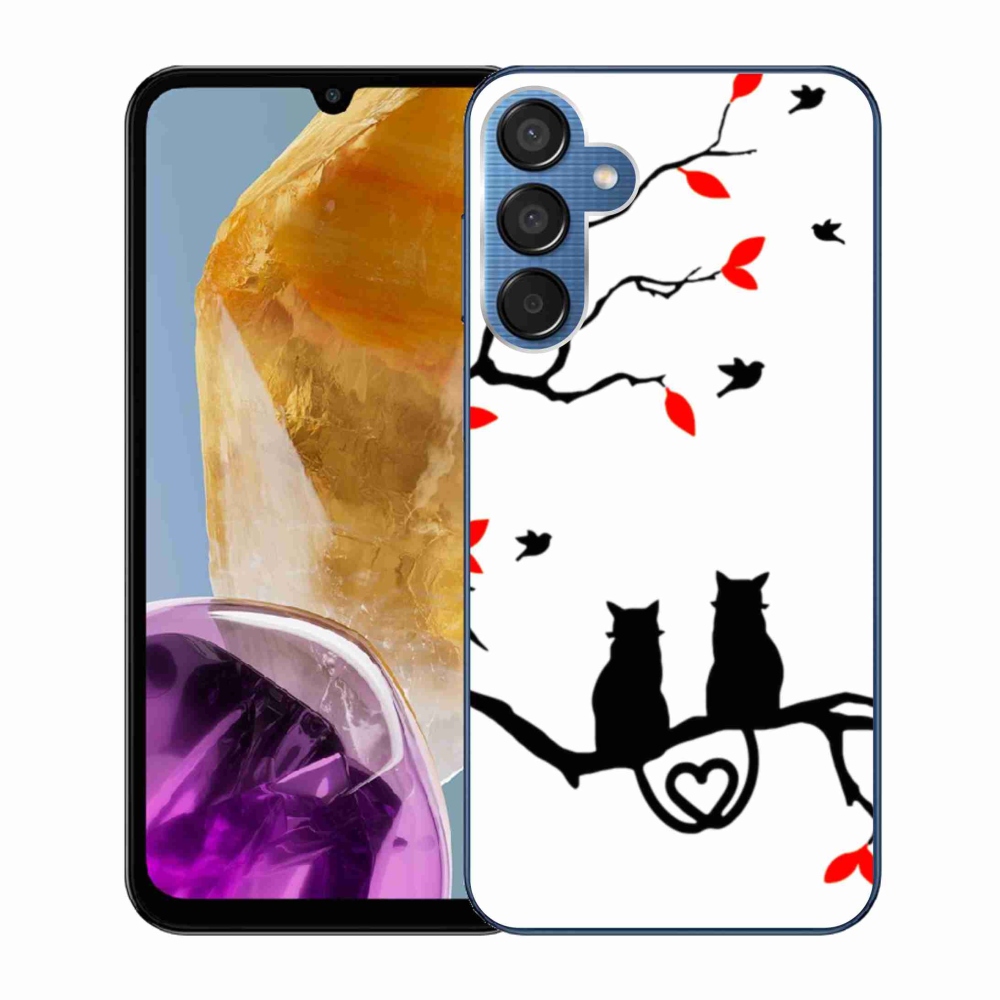 Gél borítás mmCase Samsung Galaxy M15 5G - macskaszerelem