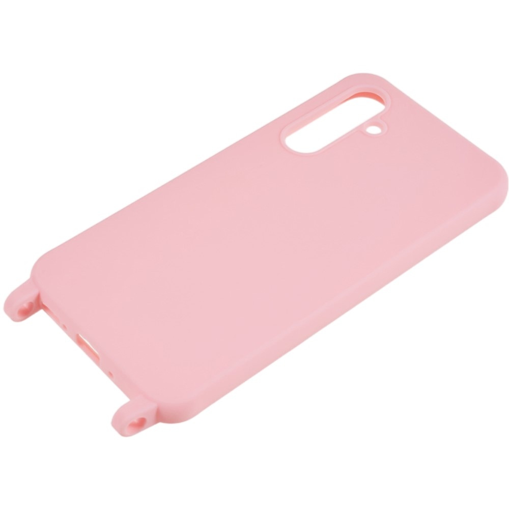 Zsinórral ellátott zselés tok Samsung Galaxy A36 5G-hez - rózsaszínű