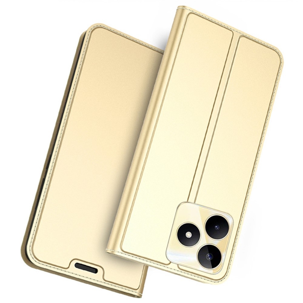 DUX könyvtáska a Realme C51/C53 készülékhez - arany színben
