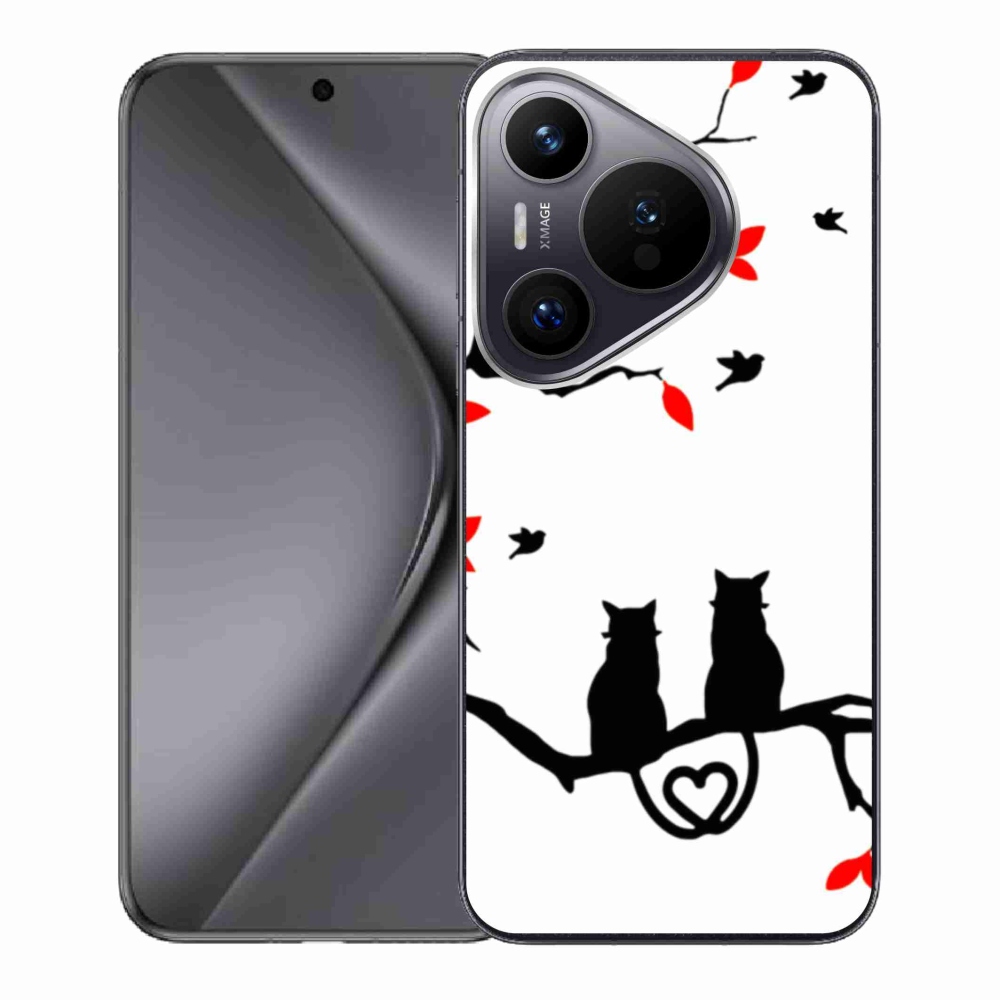 Gél borító mmCase a Huawei Pura 70-hez - macska szeretet