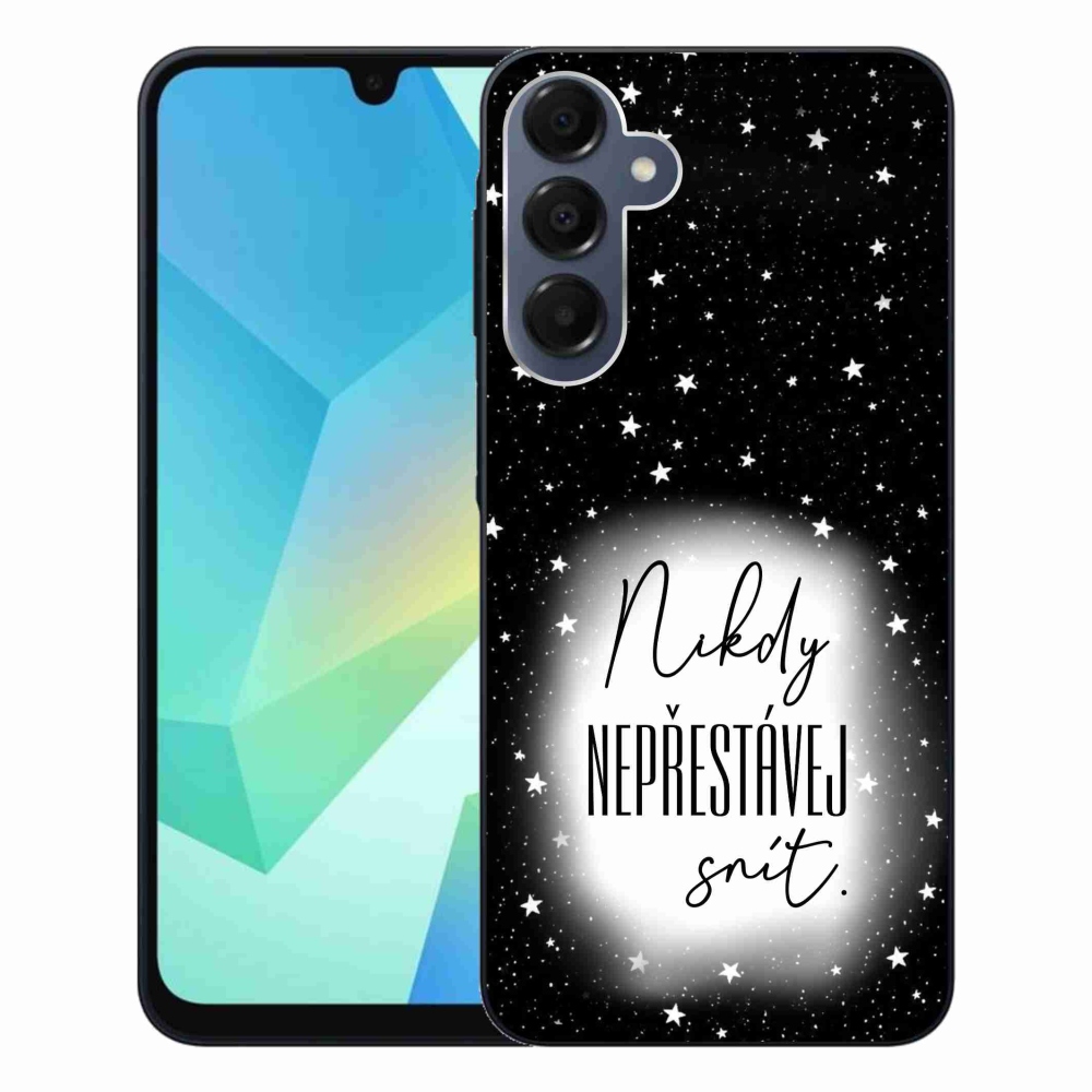 Gél borítás mmCase Samsung Galaxy A16 4G/5G - idézet 1 fehér és fekete háttérrel