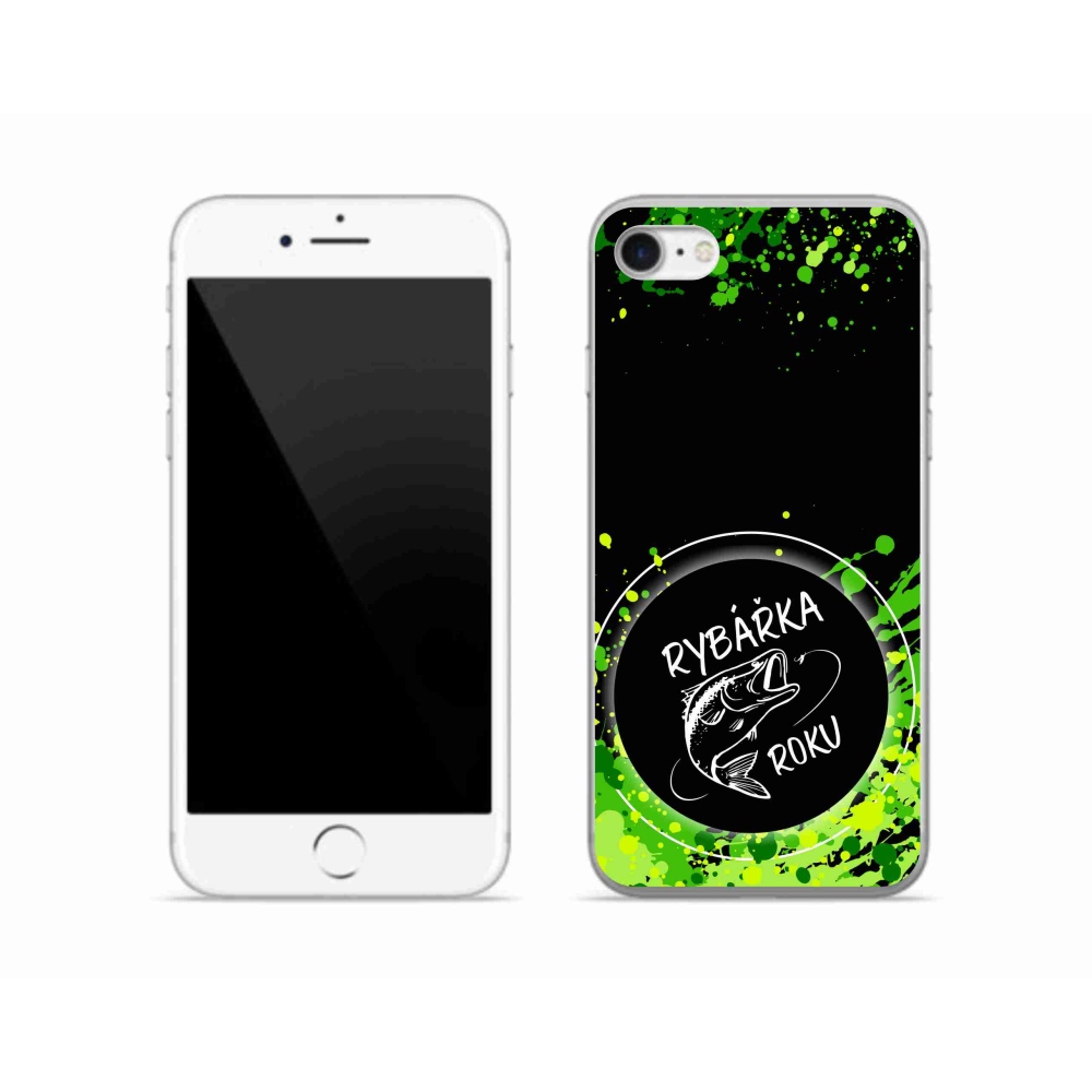 Gél borítás mmCase iPhone SE (2022) - Az év halászának fekete háttere