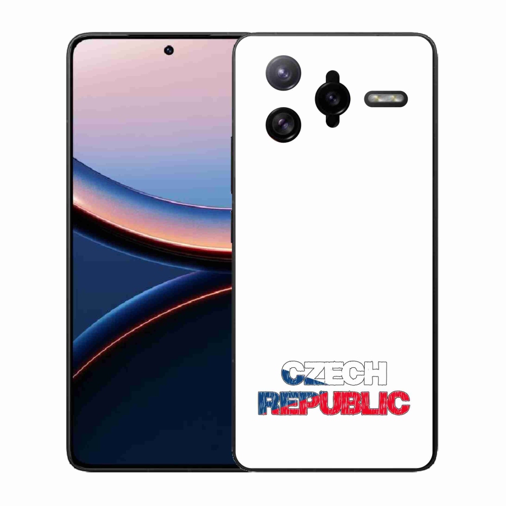 Gél borítás mmCase a Xiaomi Poco F7 Ultra - Csehország fehér háttérrel