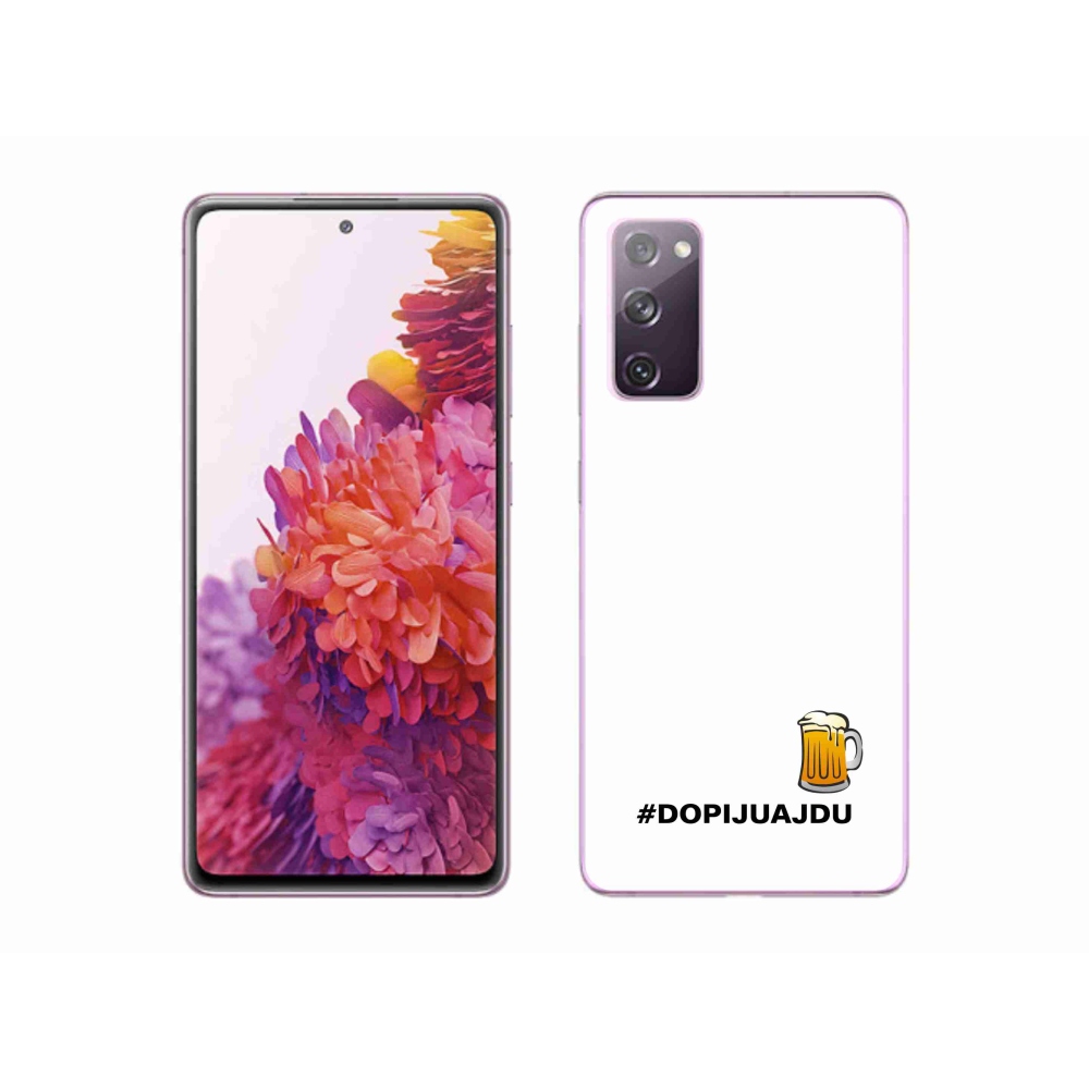 Gél borítás mmCase Samsung Galaxy S20 FE - sör motívum 1 fehér háttér
