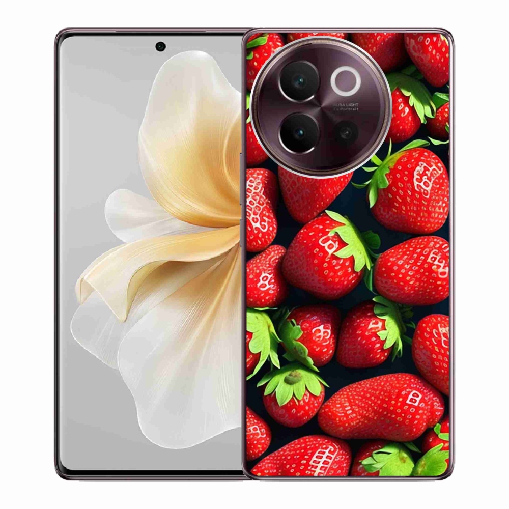 Gél borítás mmCase a Vivo V40 Lite 5G készülékhez - eper