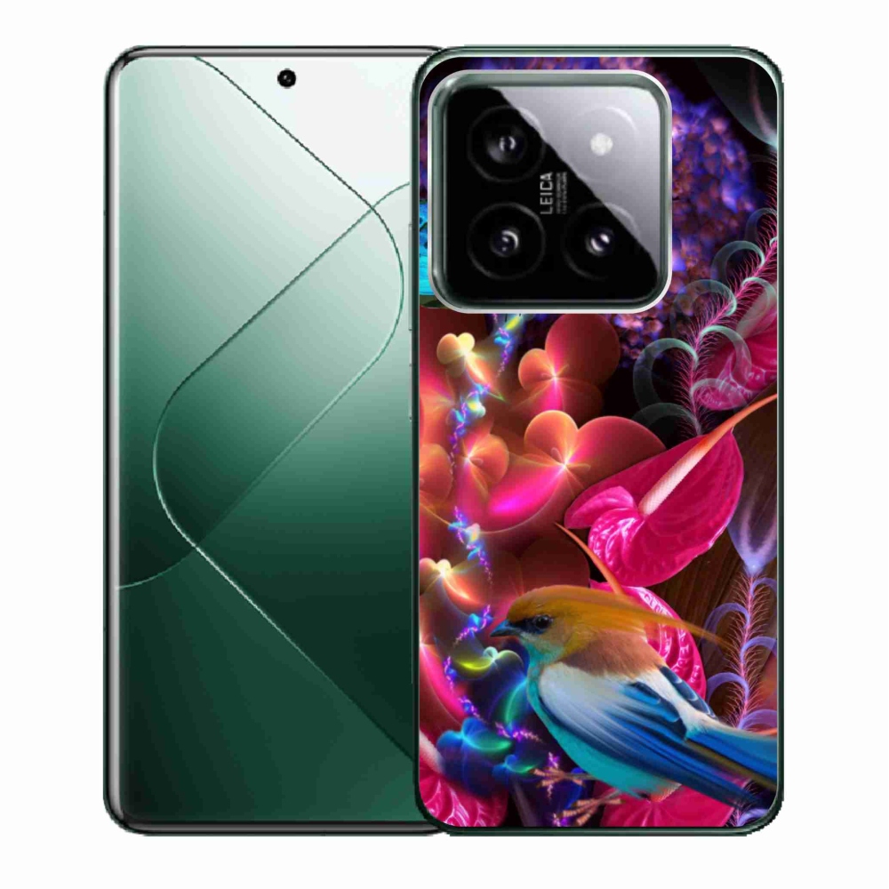 Gél borítás mmCase a Xiaomi 14 - színes virágokhoz