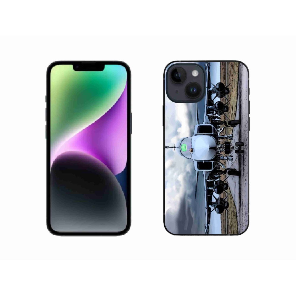 Zselés borítás mmCase iPhone 14 készülékhez - katonai repülőgépek