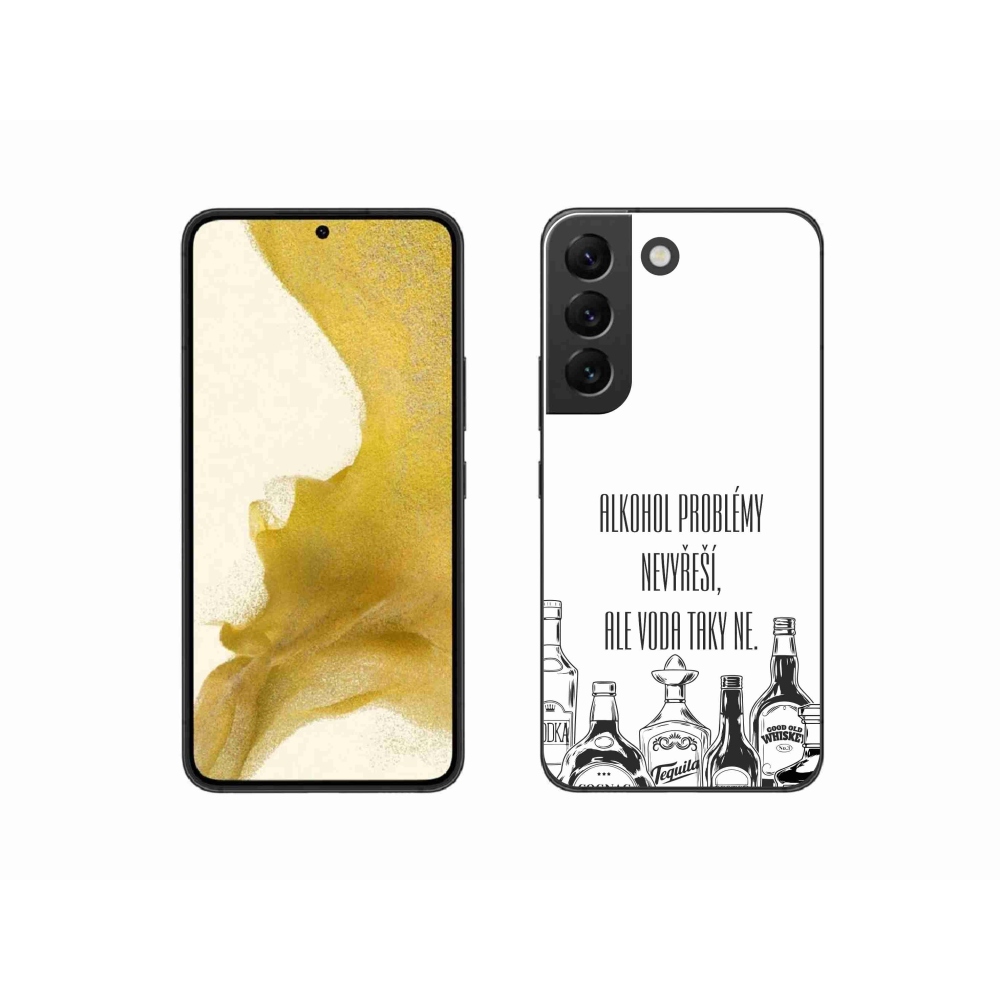 Gél borító mmCase Samsung Galaxy S22 5G - vicces szöveg fehér háttérrel