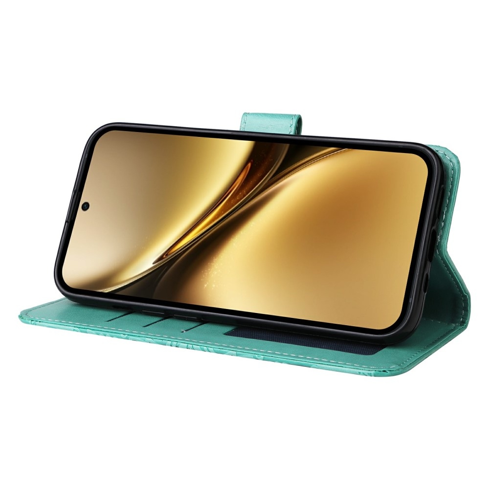 Napraforgó könyv tok a Vivo X200 Pro 5G-hez - zöld