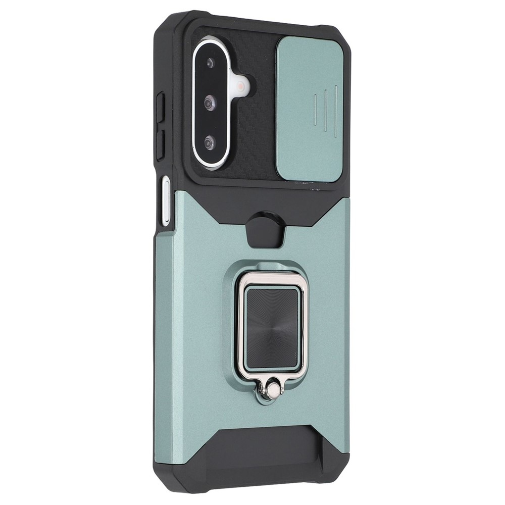 Tartós, strapabíró borítás Samsung Galaxy A17 4G/5G/A26 5G készülékhez - zöld színű