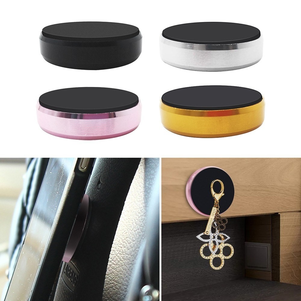 Mágneses telefontartó műszerfalra - ezüst színű