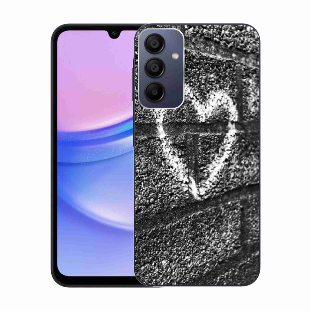 Gél borítás mmCase Samsung Galaxy A15 4G/5G - szív a falon