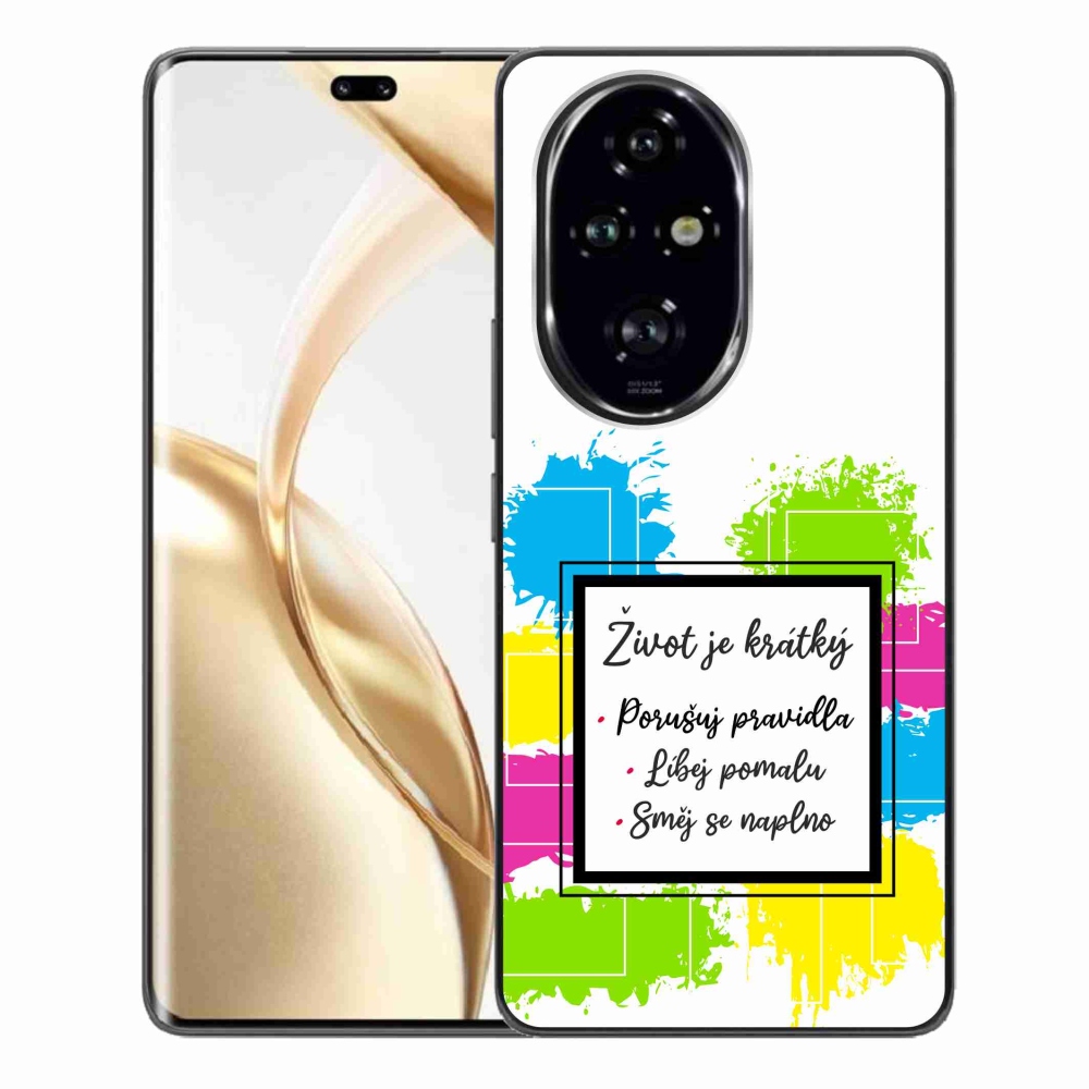 Gél borító mmCase a Honor 200 Pro 5G készülékhez - Idézet 5 fehér háttér