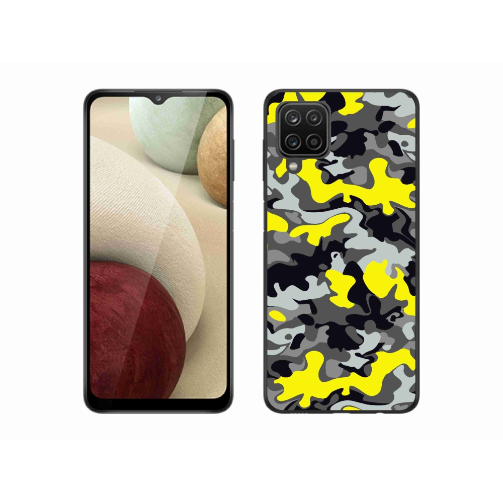 Zselés borítás mmCase Samsung Galaxy A12 készülékhez - terepszínű minta 6