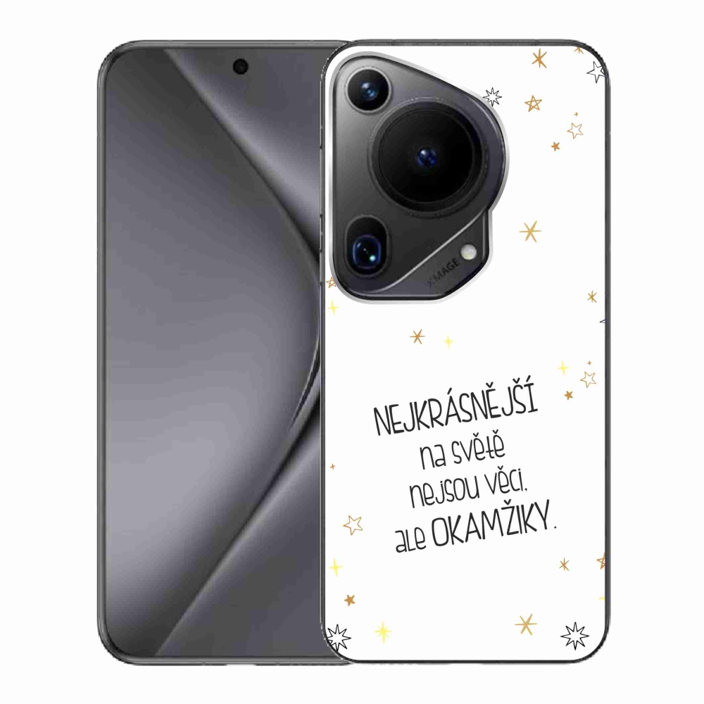 Gél borító mmCase a Huawei Pura 70 Ultra - idézet 4 fehér háttérrel