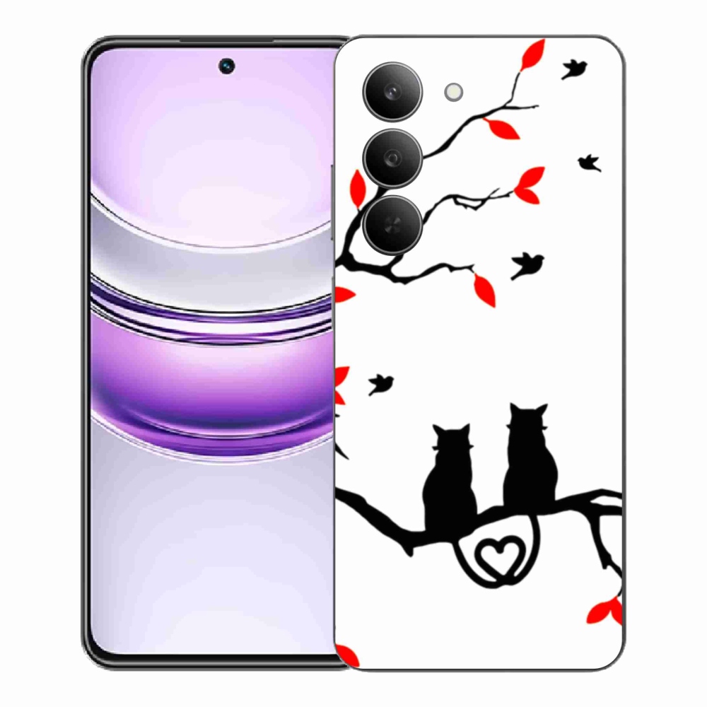 Gél borító mmCase a Realme 14x 5G készülékhez - macskaszerelem