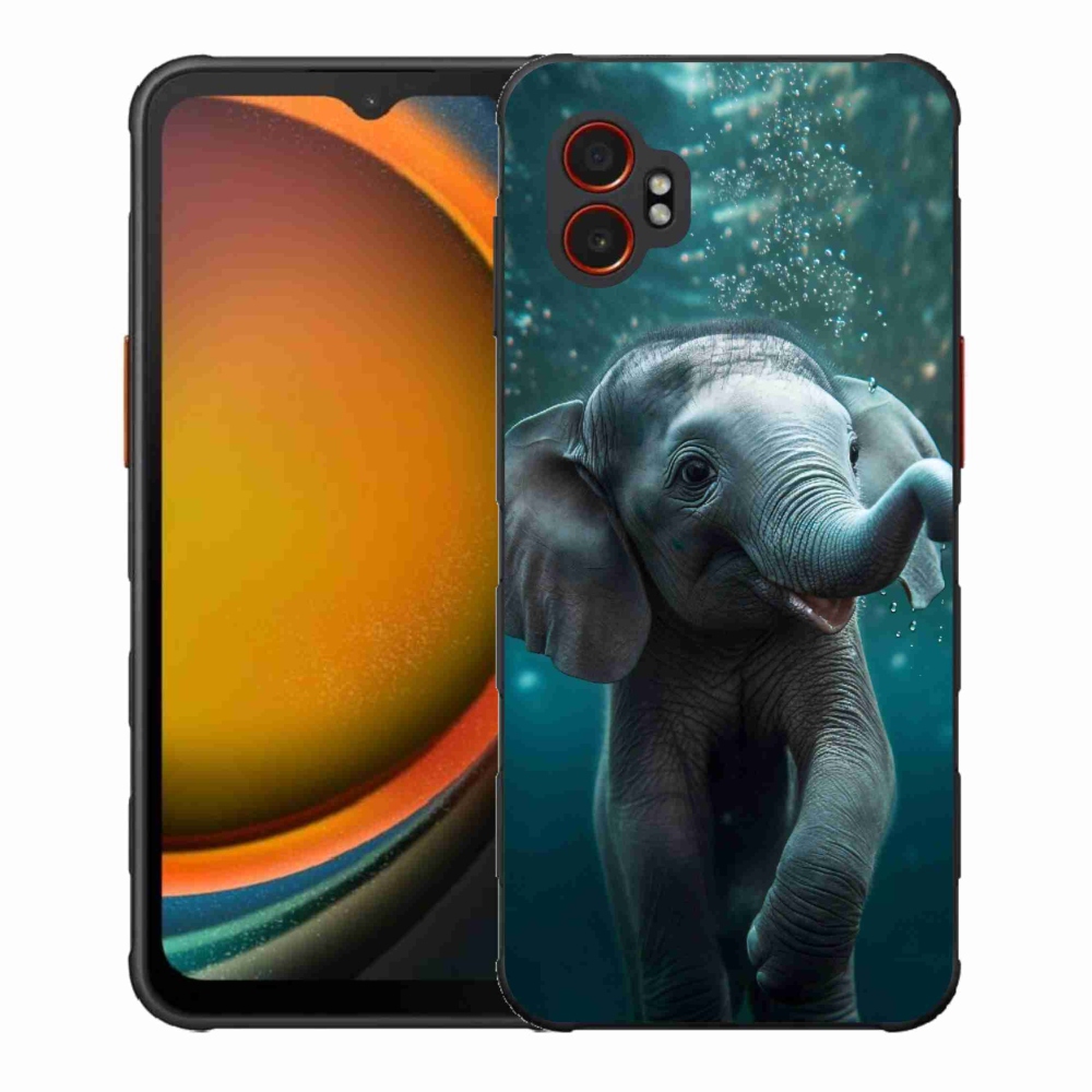 Zselés borítás mmCase Samsung Galaxy Xcover 7 Pro - elefánt a víz alatt