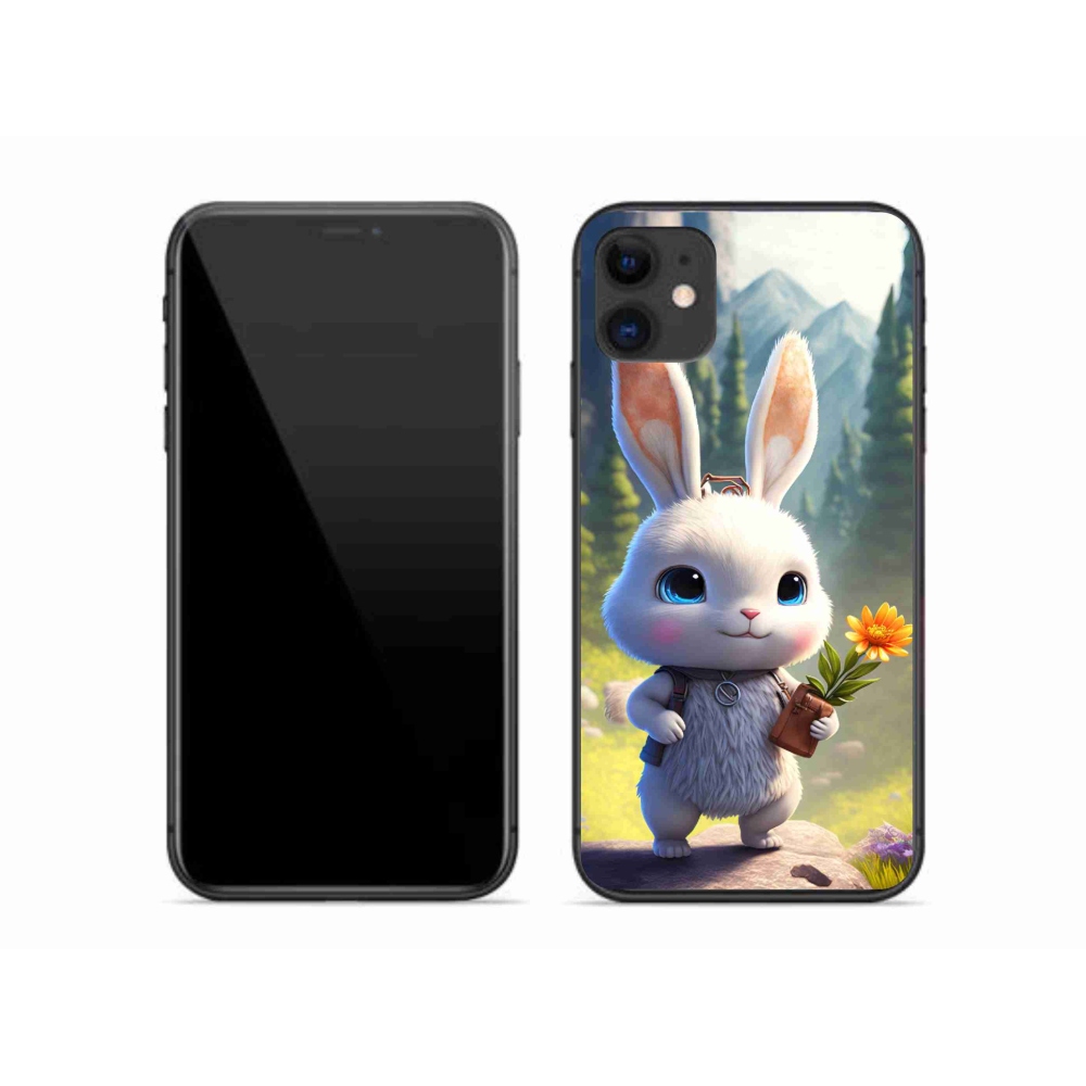 Gél borítás mmCase iPhone 11 készülékhez - aranyos nyuszi