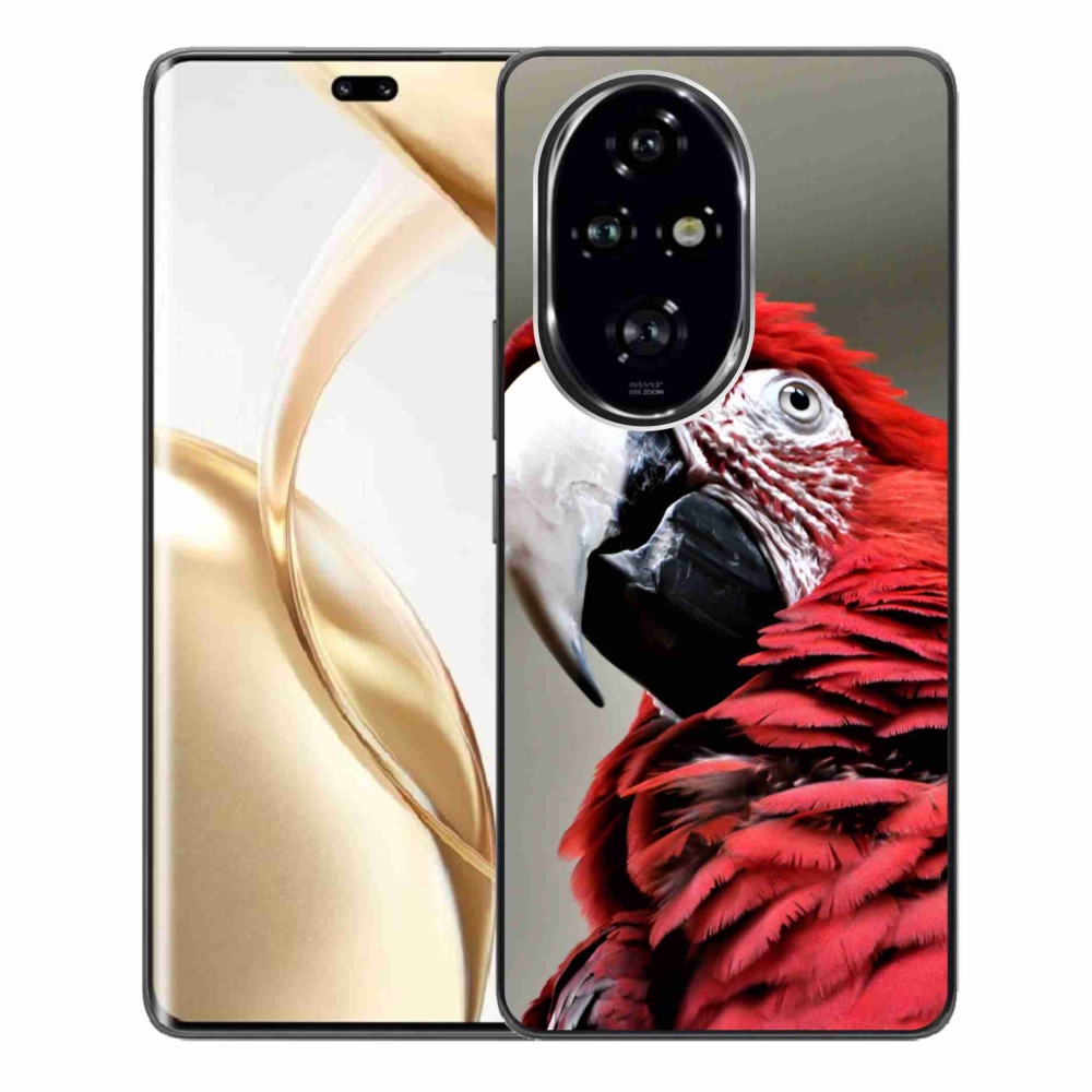 Gél tok mmCase a Honor 200 Pro 5G készülékhez - papagáj ara piros