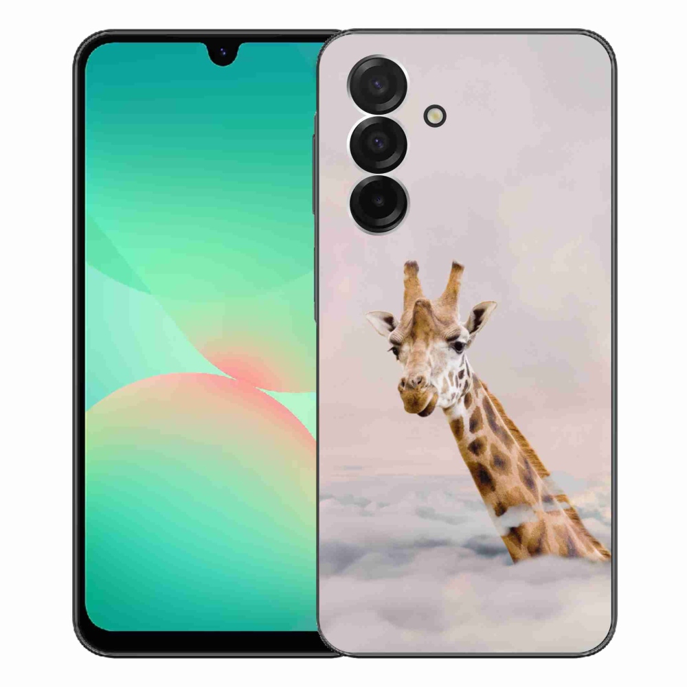 Zselés borítás mmCase Samsung Galaxy A26 5G - zsiráf a felhők között
