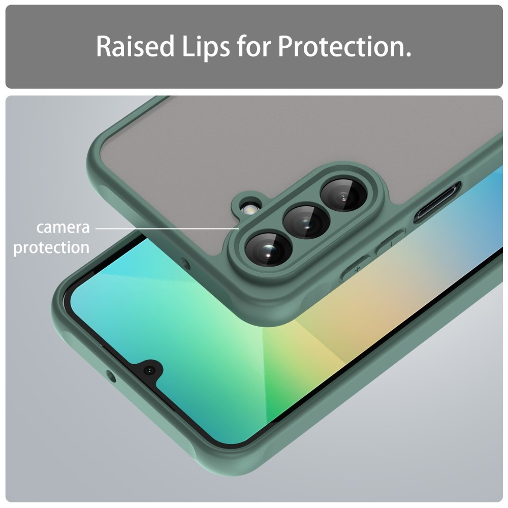 Zselés tok kemény hátlappal Samsung Galaxy A26 5G - zöld