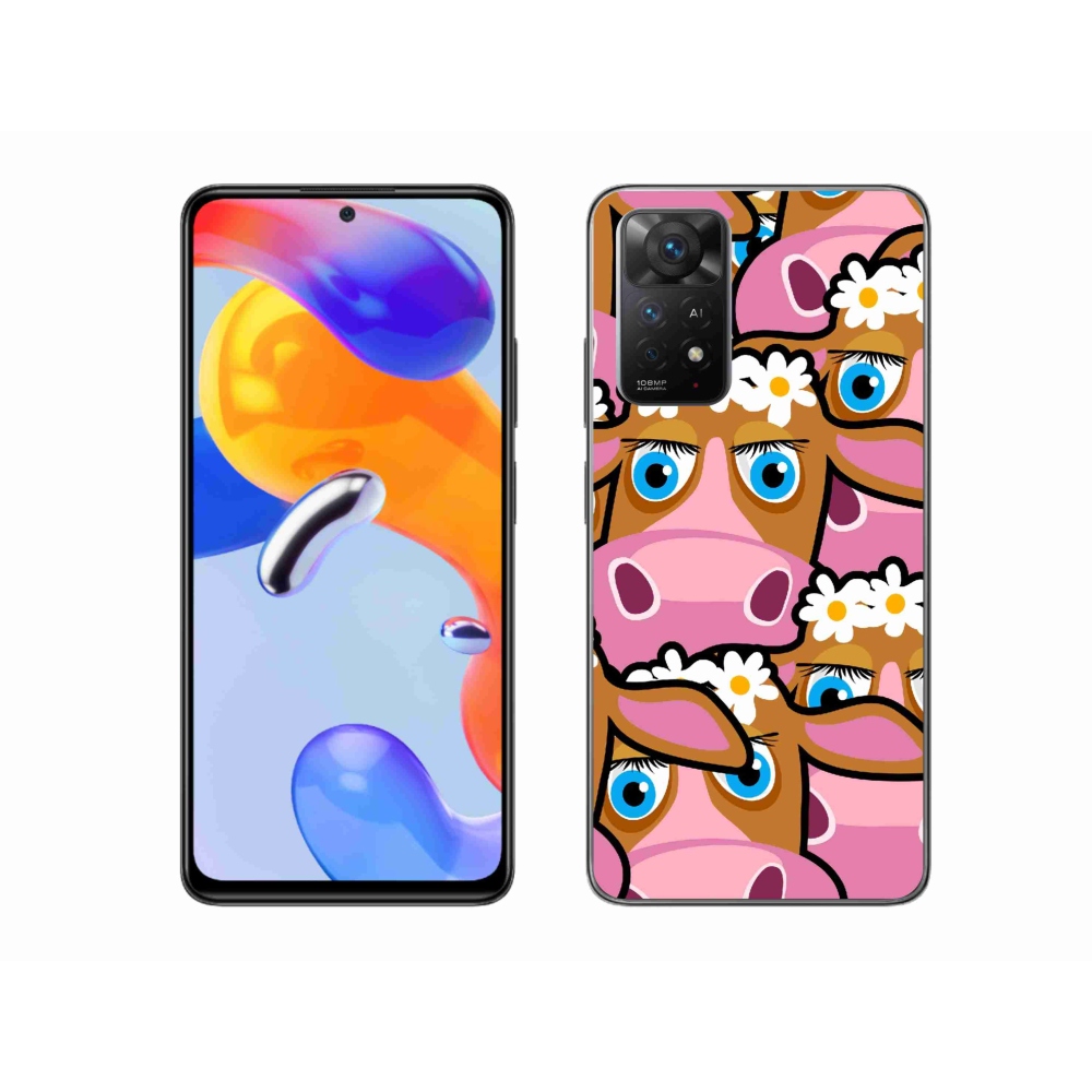 Gél borítás mmCase a Xiaomi Redmi Note 11 Pro 4G/5G - karikatúra tehenekhez